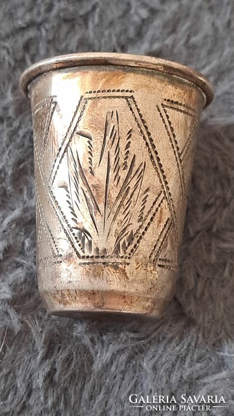 Antik ezüst  Orosz,Moszkvai mesterjellel .keresztelő pohár.