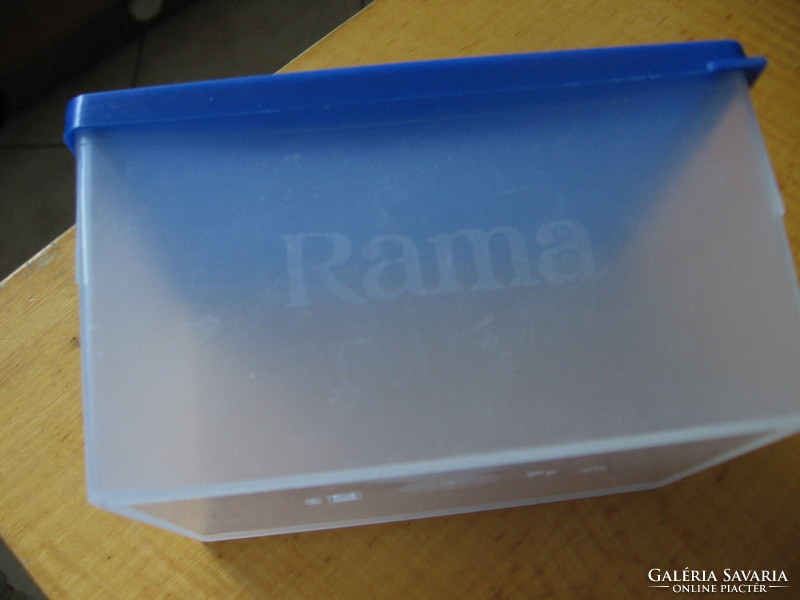Retro RAMA margarin tartó műanyag doboz
