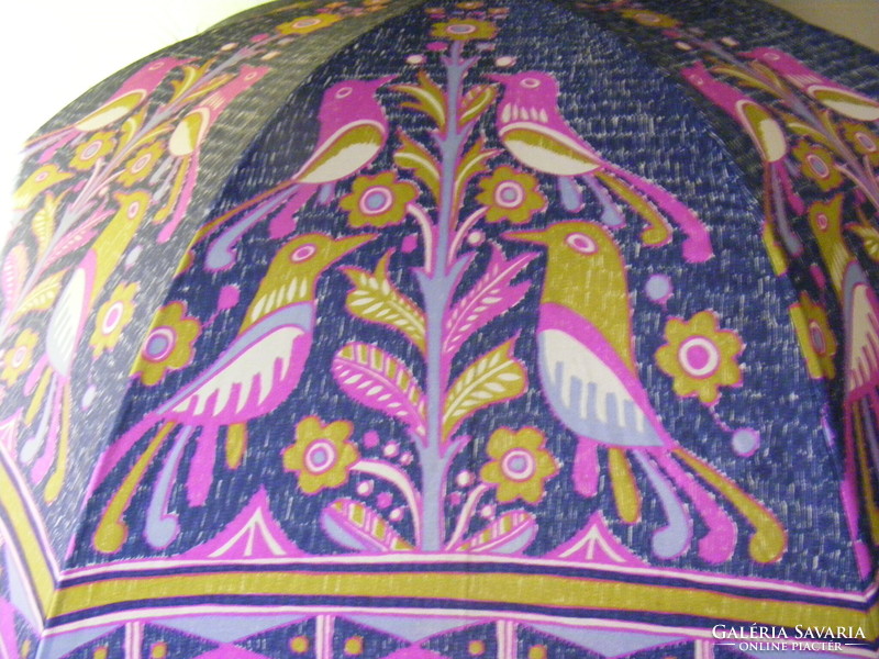 Vintage French neyrat autun umbrella - women's umbrella in the shape of a bird's dome, 70s