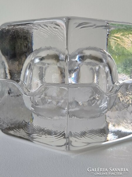 Bertil Vallien puzzle artistic Swedish ice glass sculpture, decorative item - kosta boda design '70s