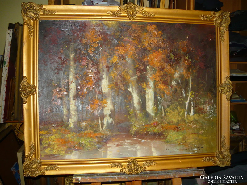 Oil painting by Endre Kömpöczy