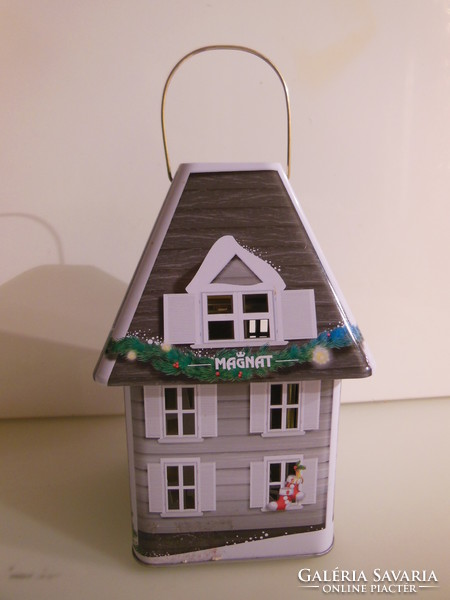Candle holder - house - 18 x 12 x 12 cm - metal - perfect