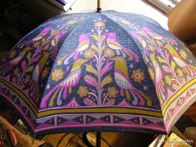 Vintage French neyrat autun umbrella - women's umbrella in the shape of a bird's dome, 70s