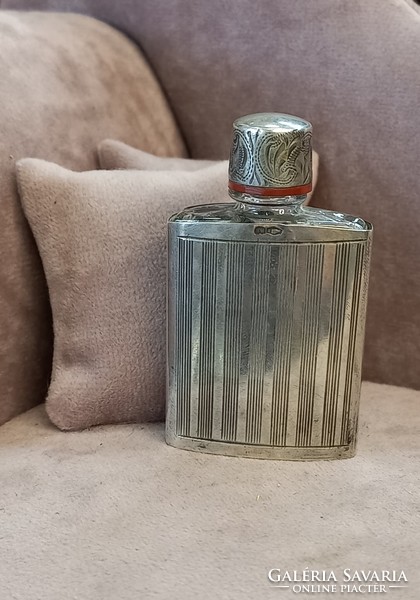 Antique silver perfume bottle