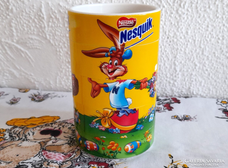 Retro Nesquik tolltartó pohár - elforgatható -