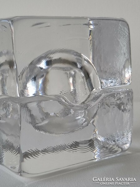 Bertil Vallien puzzle artistic Swedish ice glass sculpture, decorative item - kosta boda design '70s