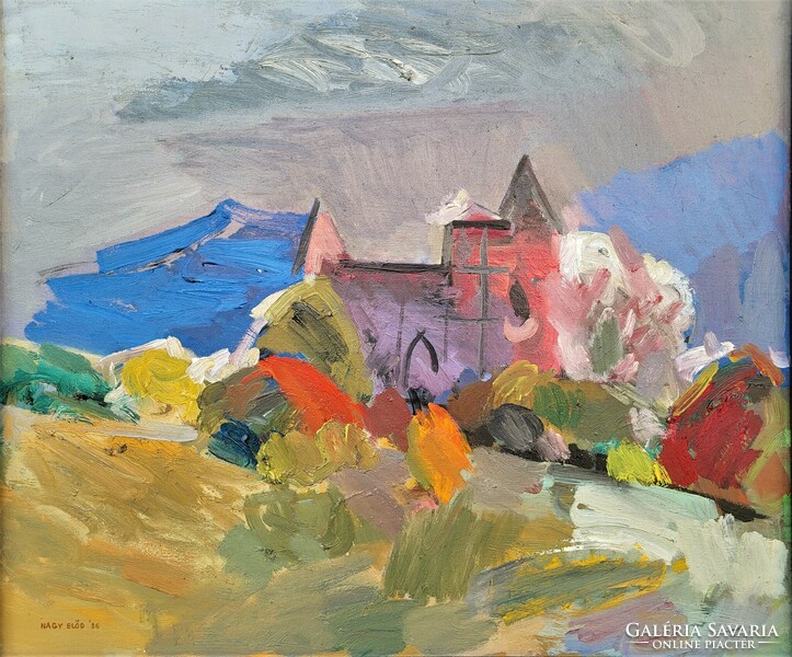 Great ancestor (1942 - ) ruined church in Zsámbék. Your painting with an original guarantee!