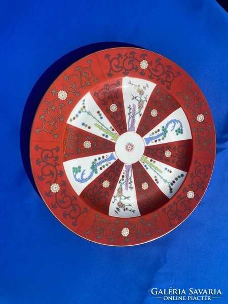 Herend porcelain godöllő pattern cake bowl