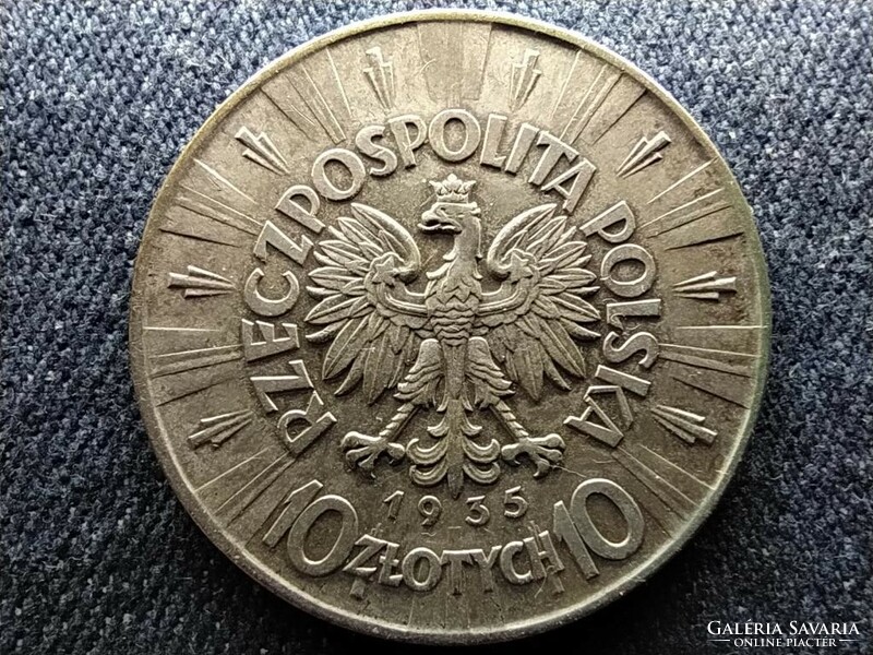 Poland .750 Silver 10 zlotys 1935 (id61339)