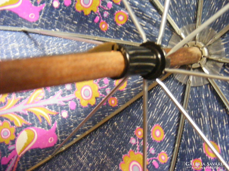 Vintage French neyrat autun umbrella - women's umbrella in the shape of a bird's dome, 70s