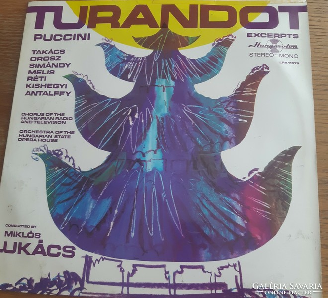Puccini's turandot on vinyl