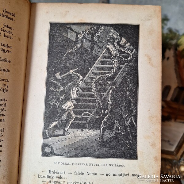 ANTIK  VERNE :UTAZÁS A TENGER ALATT-ötödik kiadás- ritka kötés- FRANKLIN 1920K.? 99 KÉPPEL!!!