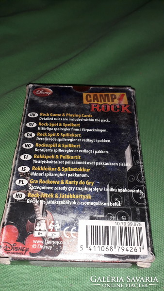 Minőségi DISNEY -Carta Mundi - Camp Rock -Rocktábor 'ROCK' játék kártya BONTATLAN a képek szerint 3.