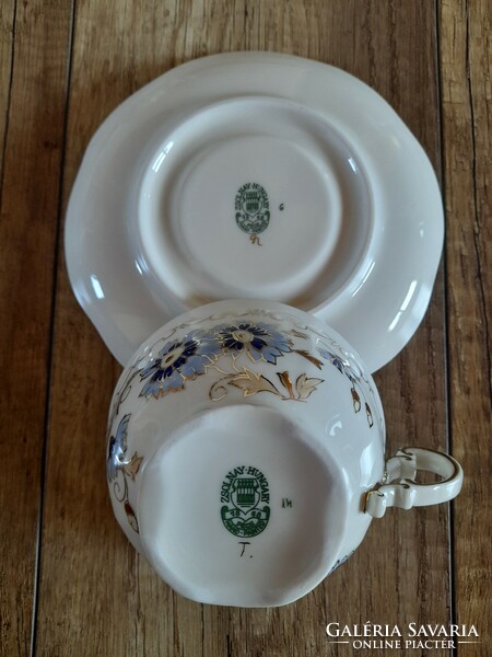 Zsolnay cornflower pattern tea set for 6 people