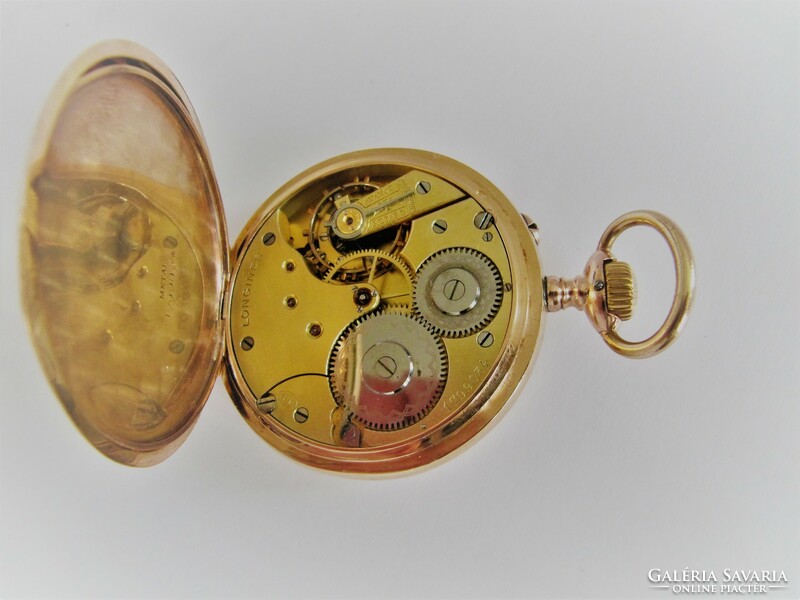 Longines, 14k solid gold pocket watch, early 1900s.