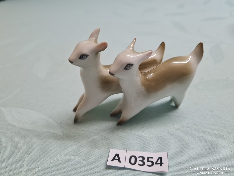 A0354 Zsolnay goat kids 10 cm