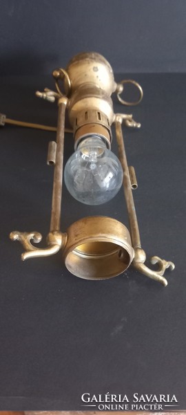 Antique copper storm lamp negotiable