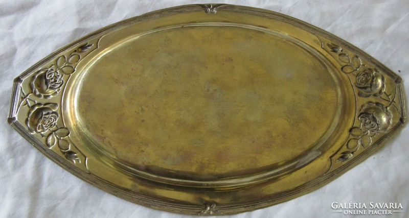 Old copper tray 25.8 x 14.5 cm