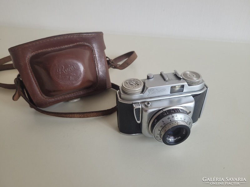 Old retro beier junior camera with case mid century