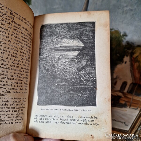 Antique verne: voyage under the sea - fifth edition - rare binding - Franklin 1920k.? With 99 Pictures!!!