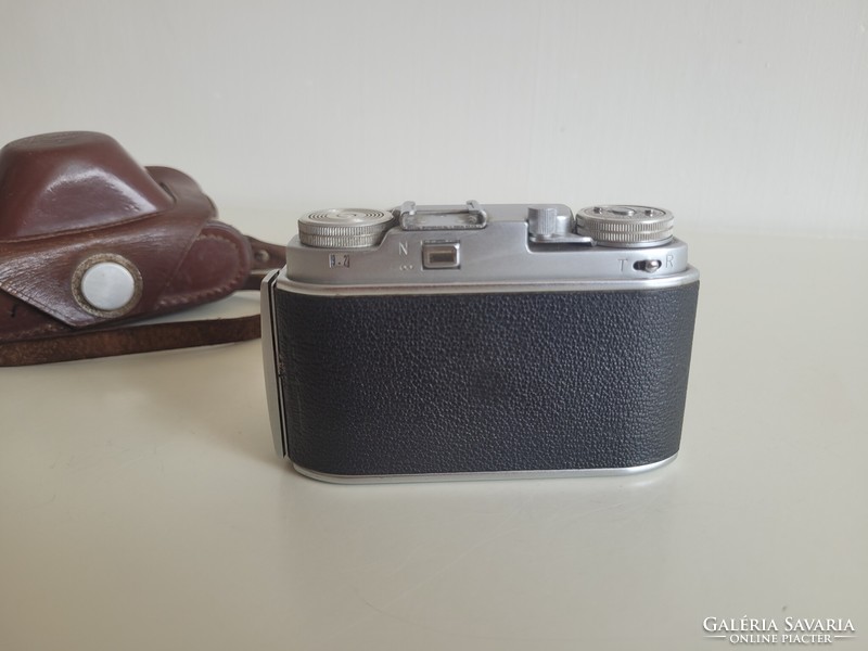 Old retro beier junior camera with case mid century