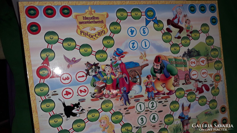 Cozy Hungarian edition Pinocchio 2 in 1 board game, perfect according to the pictures
