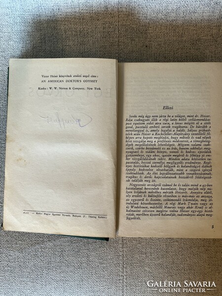 Signed copy - victor heiser: a doctor travels the world.