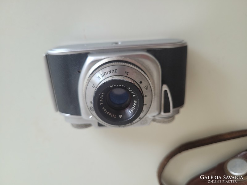 Old retro beier junior camera with case mid century