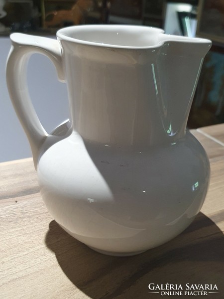 Zsolnay white glazed jug