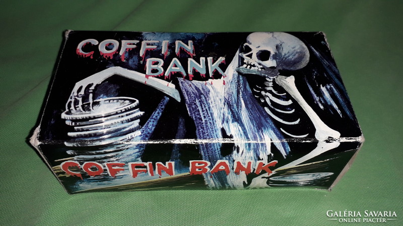 Retro funny clockwork Halloween - horror - skeleton - coffin with bushing box according to the pictures