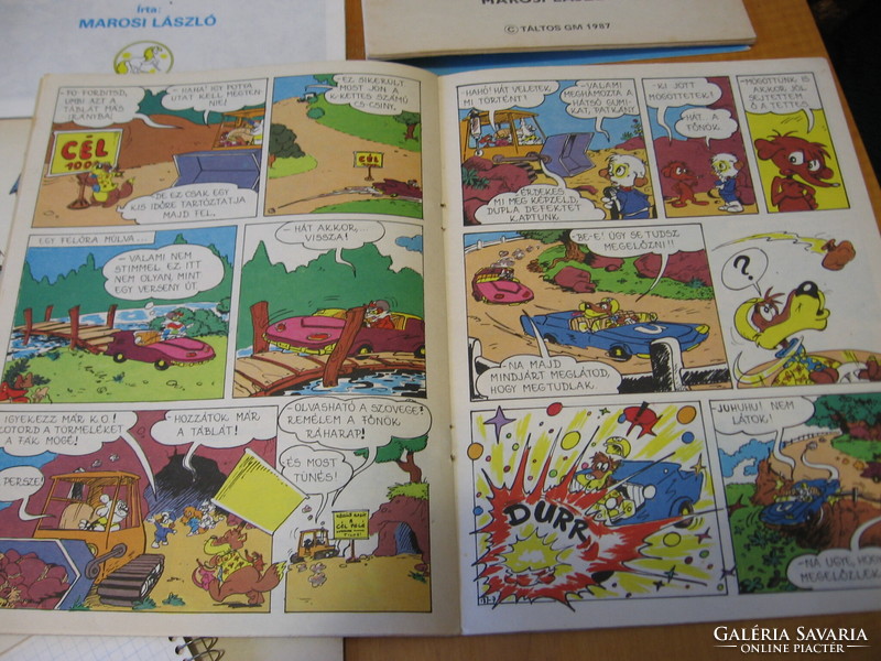 Retro bucó seti tacsi children's comic booklets