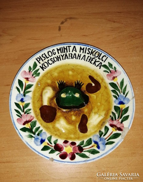 Antique wall plate from Hóllóháza with the inscription 