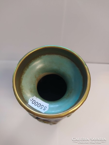 Zsolnay eozin glazed porcelain vase