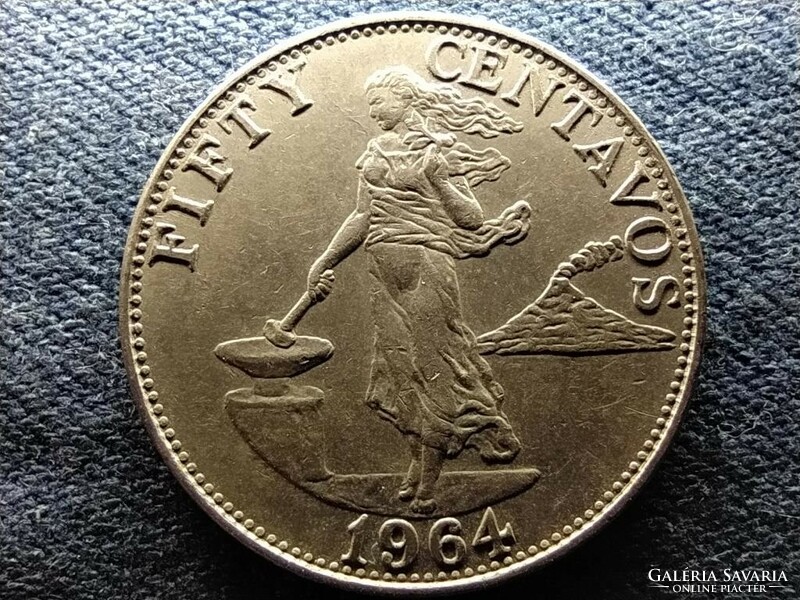 Republic of the Philippines (1946-) 50 centavos 1964 (id69500)