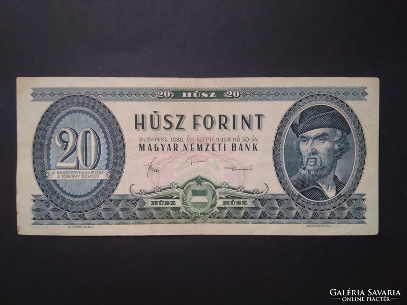 Hungary 20 forints 1980 f