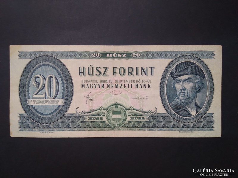 Magyarország 20 Forint 1980 F