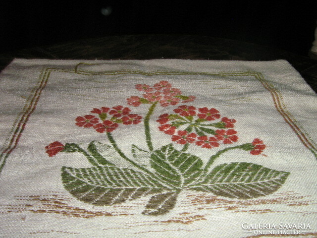 Cute antique woven throw pillow