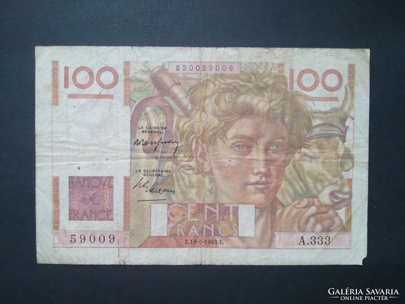 France 100 francs 1949 vg+