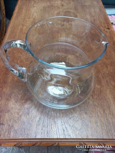 Large glass pitcher