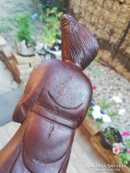 Eastern wooden statue 21 cm