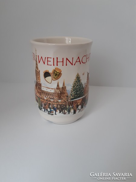 German porcelain Christmas mug