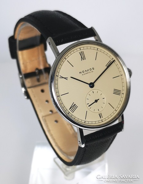 Nomos glashütte sa ludwig edelstahl mechanical eta cal. With 7001 structure box and papers!