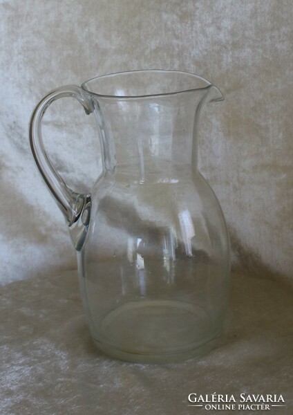 Glass jug, for daily use for tea, soft drinks, wine