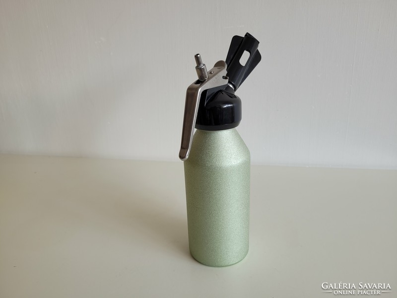 Old retro green colored foam siphon siphon mid century