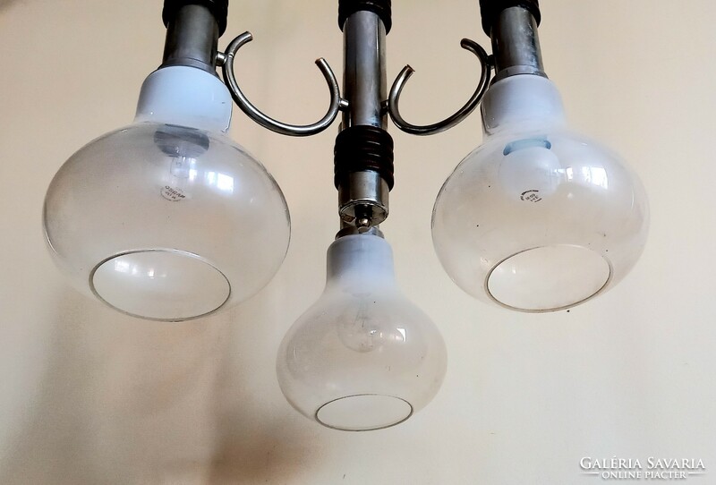 Art deco bauhaus ceiling lamp chrome negotiable