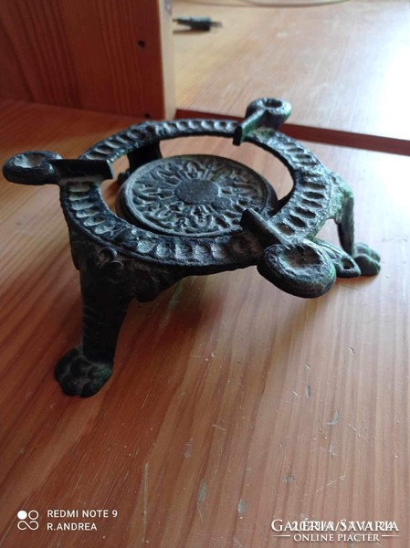 Antique cast iron spirit kettle