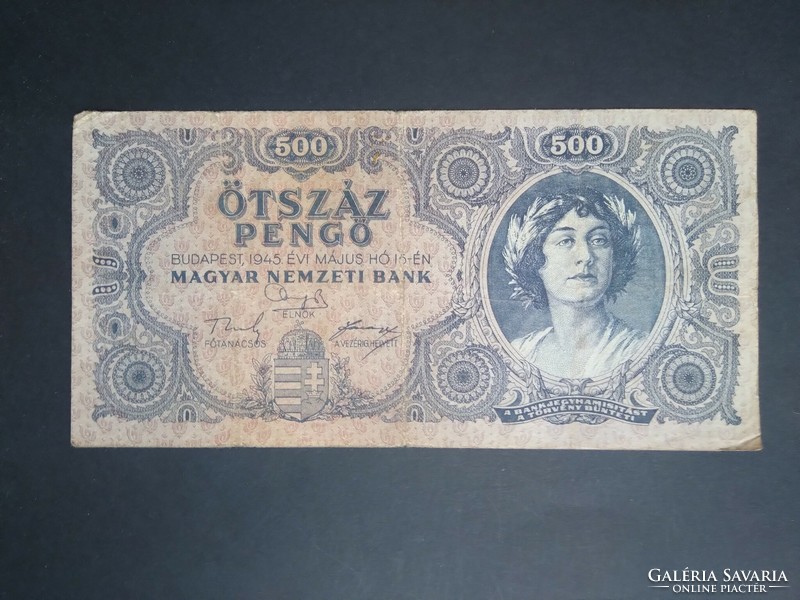 Hungary 500 pengő 1945 f