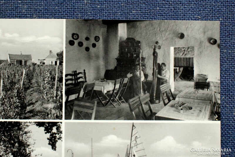 Balatonfüred - mosaic photo postcard 1960