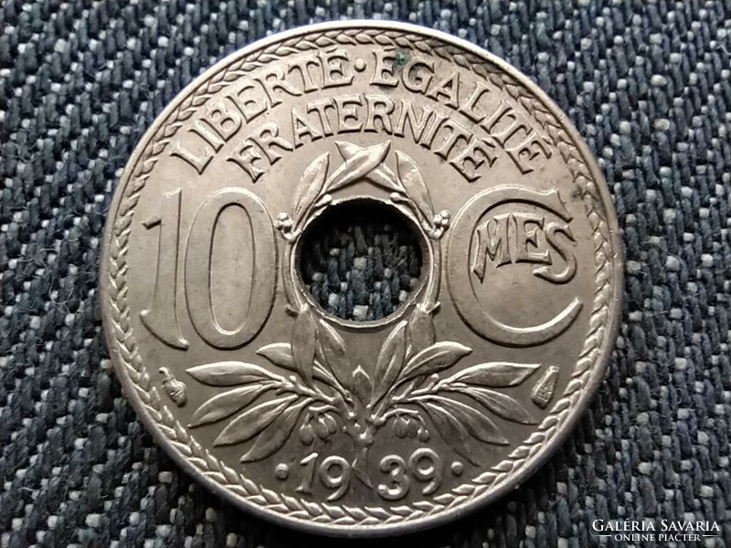 Franciaország Harmadik Köztársaság 10 Centimes 1939 (id29141)