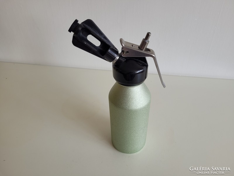 Old retro green colored foam siphon siphon mid century